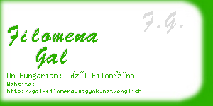 filomena gal business card